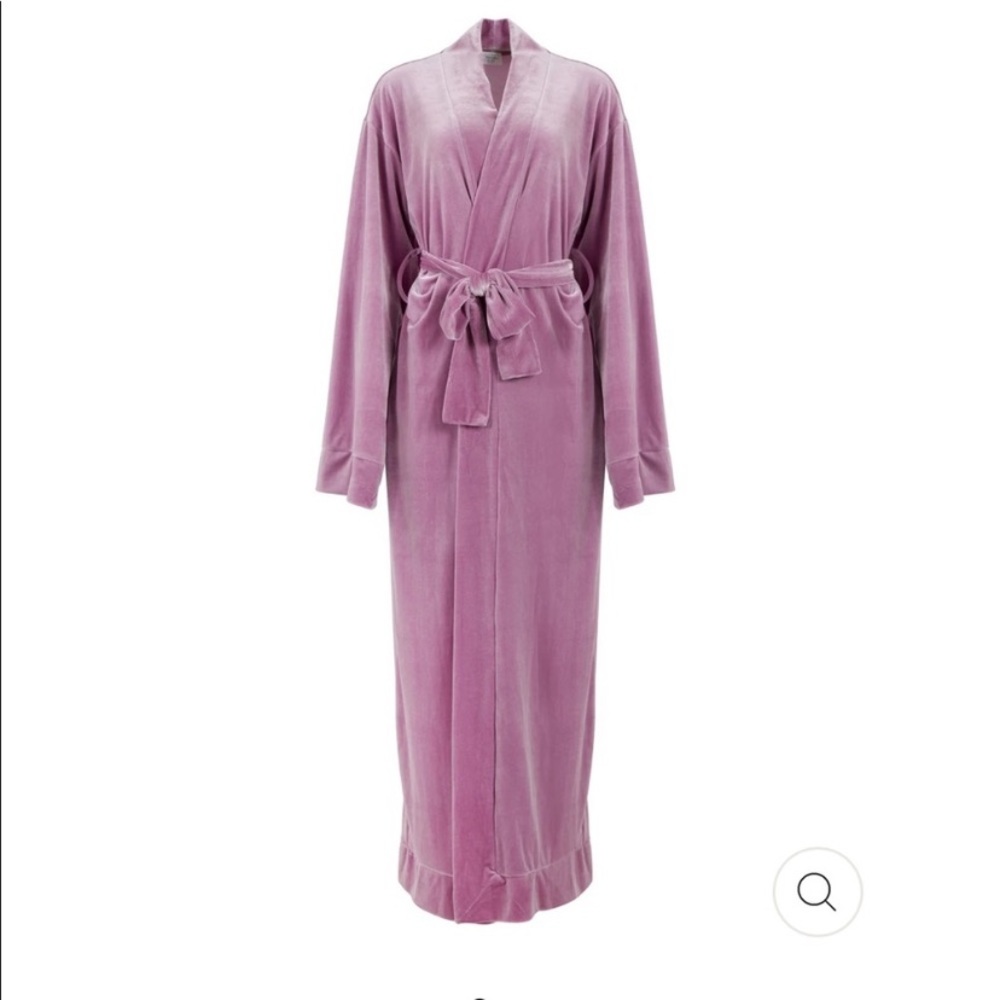 Laina Rauma Purple Velvet Leisure Robe